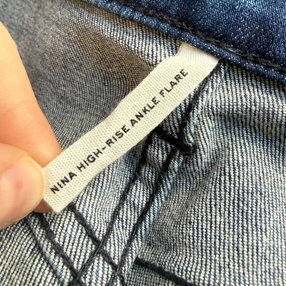 Rag and Bone Nina High Rise Ankle Flare Jeans Topaz Size 25 Medium Wash Blue - Picture 12 of 13